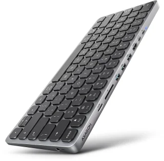 Axagon HMC-KB-US Laptop Dock USB Type-C Grijs