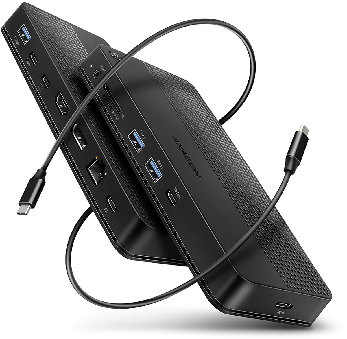 Axagon HMC-U4 USB4 Laptop Dock Zwart