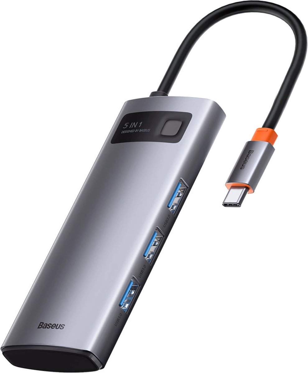 Baseus WKWG020013 USB-C Laptop Dock Grijs