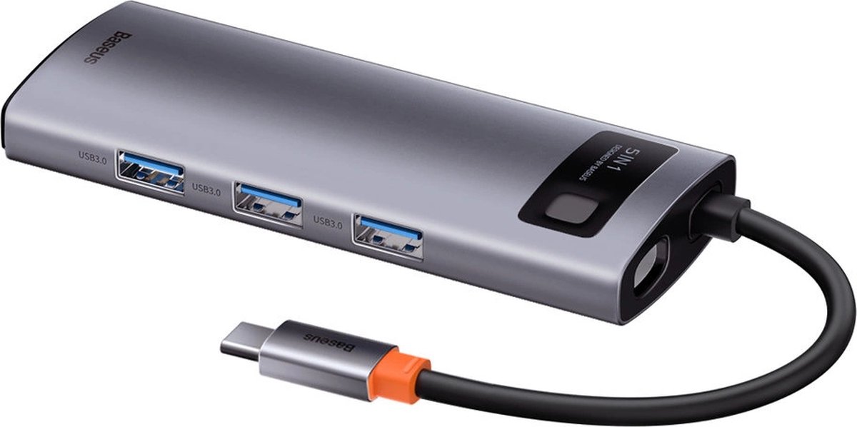 Baseus WKWG020013 USB-C Laptop Dock Grijs