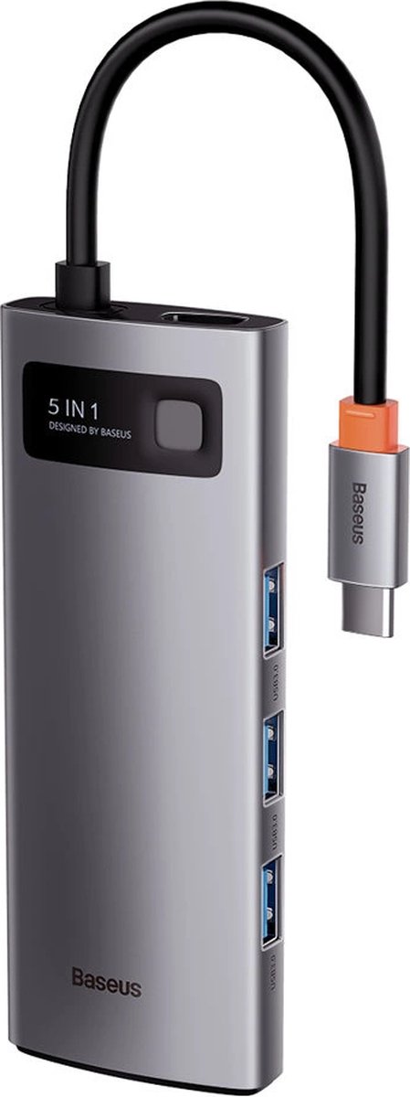 Baseus WKWG020013 USB-C Laptop Dock Grijs