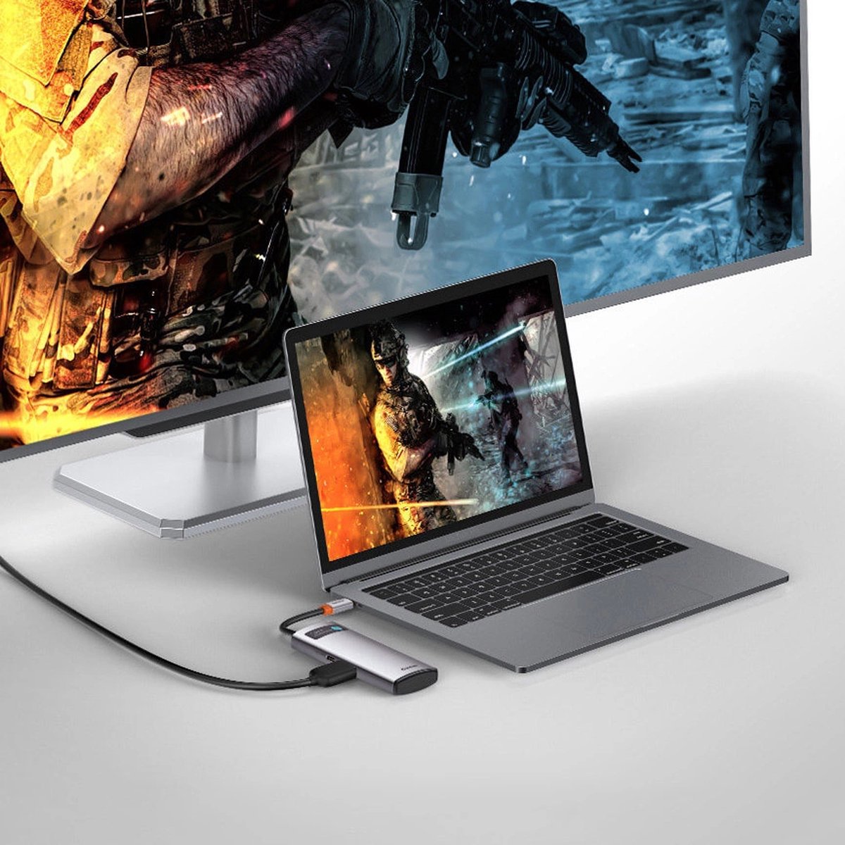 Baseus WKWG020013 USB-C Laptop Dock Grijs