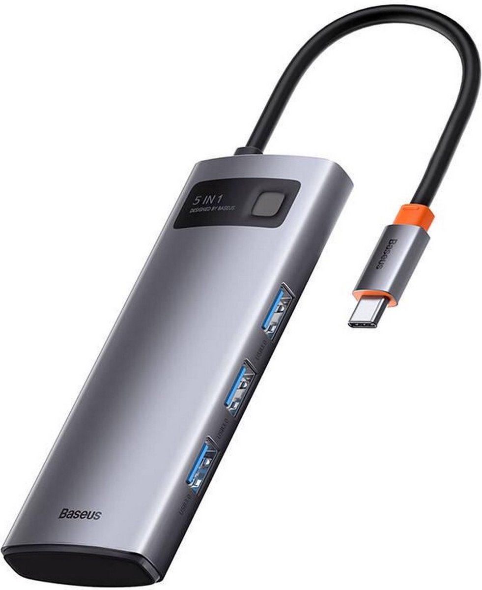 Baseus WKWG020013 USB-C Laptop Dock Grijs