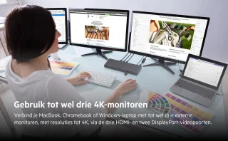 Belkin CONNECT USB-C Triple Display Dock Zwart