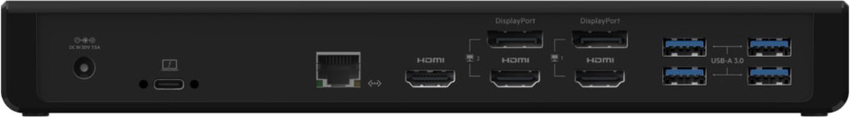 Belkin CONNECT USB-C Triple Display Dock Zwart
