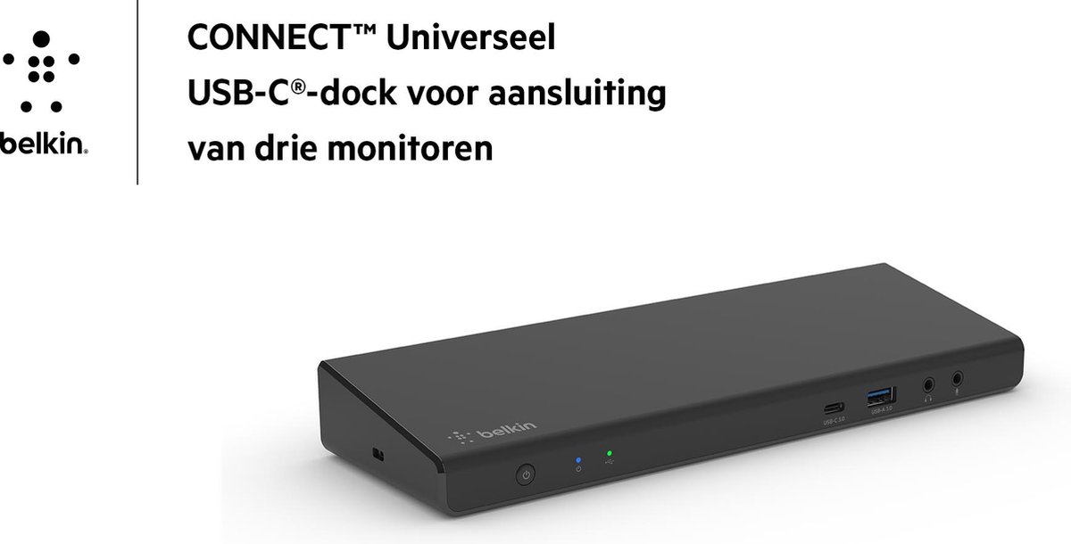 Belkin CONNECT USB-C Triple Display Dock Zwart