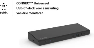 Belkin CONNECT USB-C Triple Display Dock Zwart