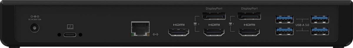 Belkin CONNECT USB-C Triple Display Dock Zwart