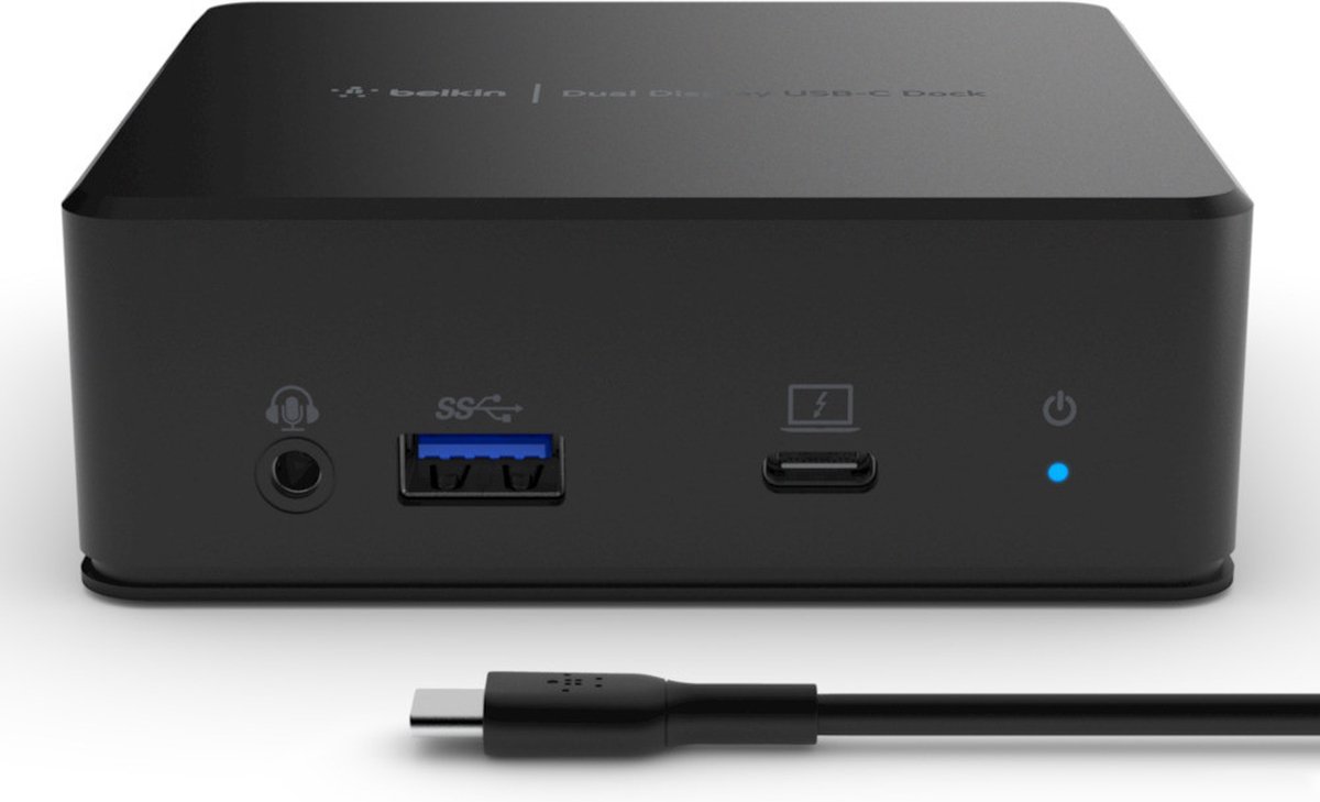 Belkin USB-C Dual Display Docking Station zwart
