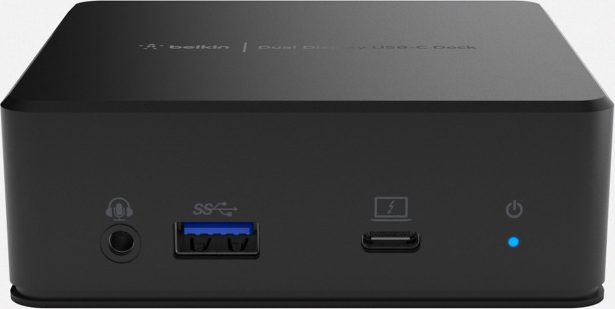 Belkin USB-C Dual Display Docking Station zwart