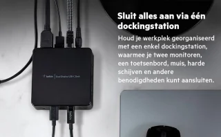 Belkin USB-C Dual Display Docking Station zwart