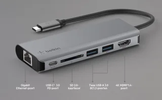 Belkin USB-C Hub 6-in-1