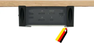 Bevestiging dock G5 onder tafelmontage