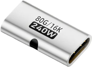 Bus naar bus adapter - type c converter - zilver