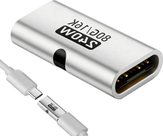 Bus naar bus adapter Type C zilver
