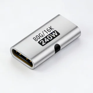 Bus naar bus adapter Type C zilver