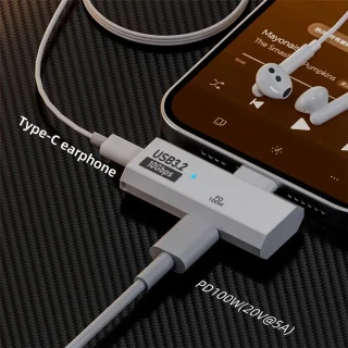 cablecc USB-C Type-C 10Gbps 1 naar 2 adapter met OTG en 100W PD