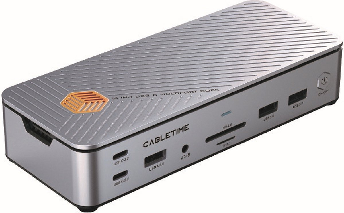 Cabletime 15-in-1 USB-C 8K Docking Station