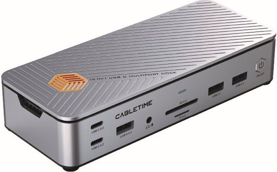 Cabletime 15-in-1 USB-C 8K Docking Station