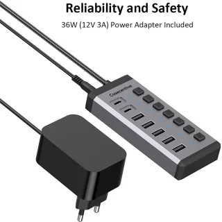 Casecentive 7-in-1 USB-C Oplaadhub