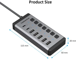 Casecentive 7-in-1 USB-C Oplaadhub