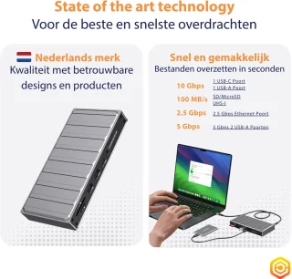 Casecentive USB-C DisplayLink Docking Station
