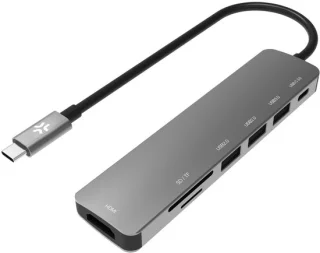 Celly PROHUB7IN1 USB-C Hub Grijs