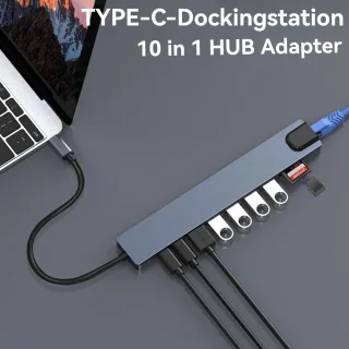 CHIWIN 10-in-1 USB-C Dockingstation voor MacBook en Windows