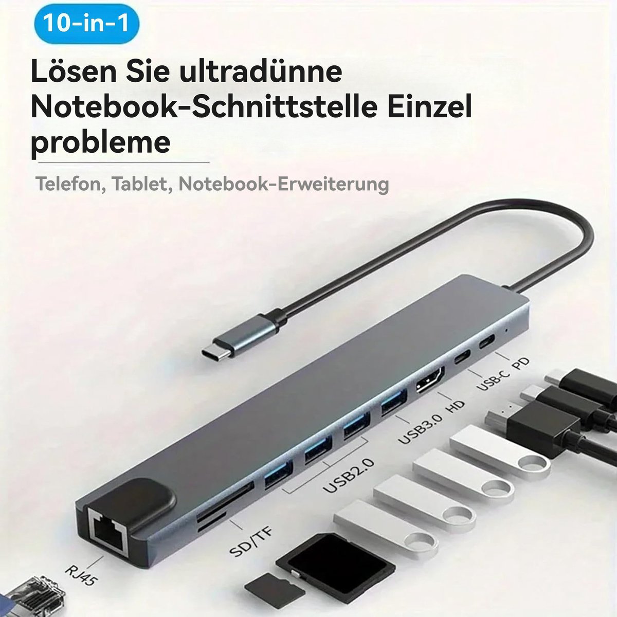 CHIWIN 10-in-1 USB-C Dockingstation voor MacBook en Windows
