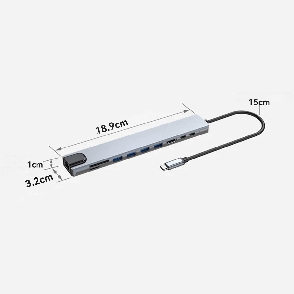 CHIWIN 10-in-1 USB-C Dockingstation voor MacBook en Windows