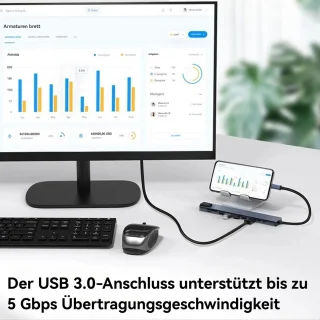 CHIWIN 10-in-1 USB-C Dockingstation voor MacBook en Windows