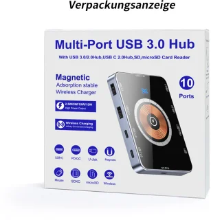 CHIWIN 10-in-1 USB-C Laptop Dockingstation