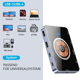CHIWIN 10-in-1 USB-C Laptop Dockingstation voor Windows en Mac