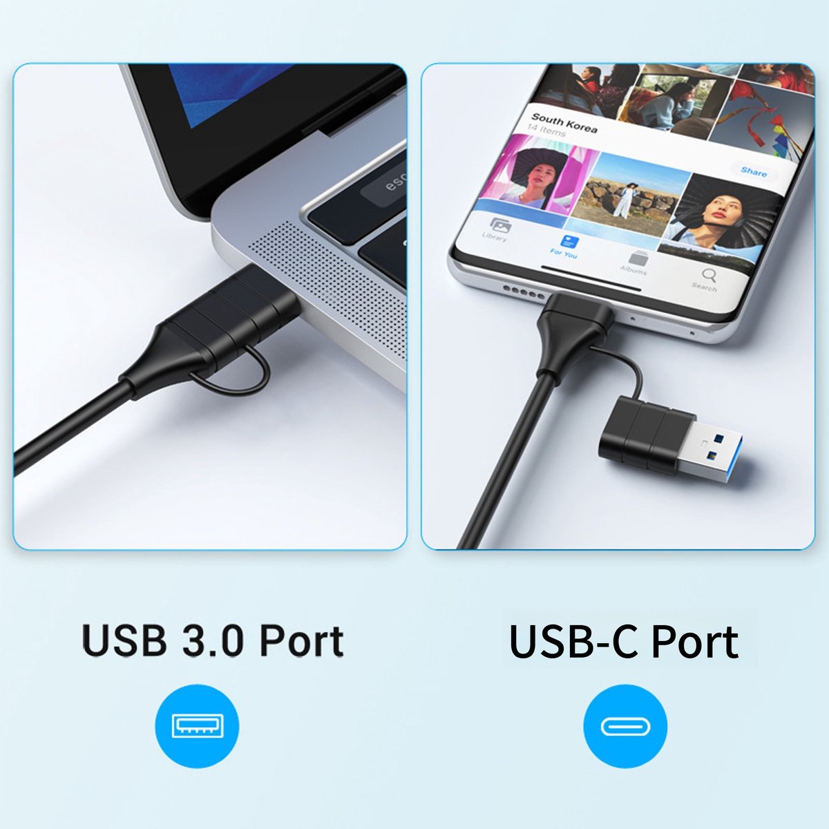 CHIWIN 10-in-1 USB-C Laptop Dockingstation voor Windows en Mac