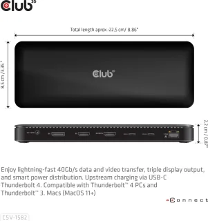 Club 3D Thunderbolt 4 12-in-1 Dock