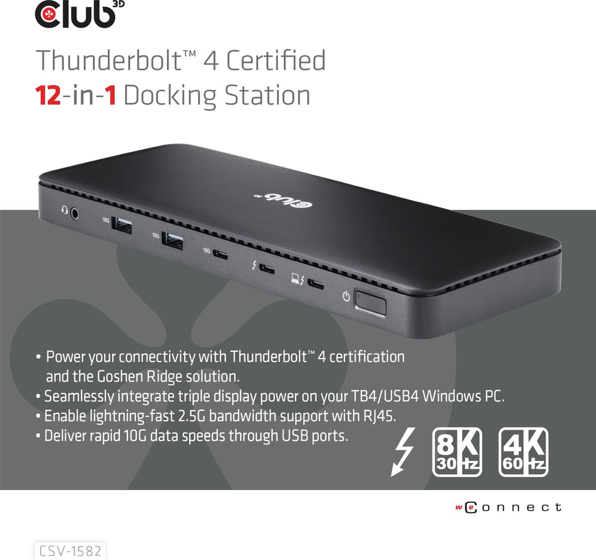Club 3D Thunderbolt 4 12-in-1 Dock