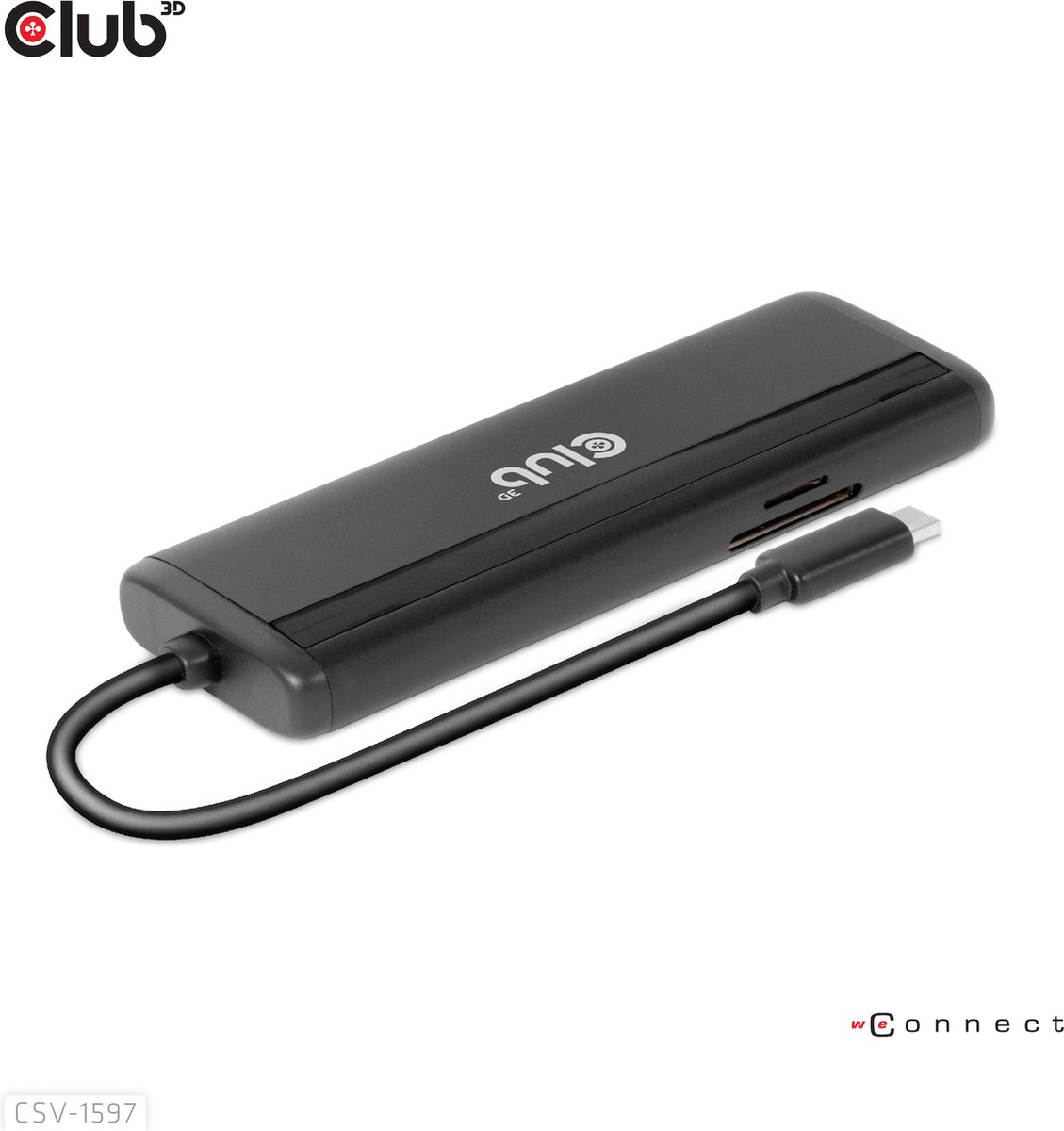Club 3D USB-C 3.2 Gen 1 Travel Dock 8-in-1 MST Dual 4K60Hz