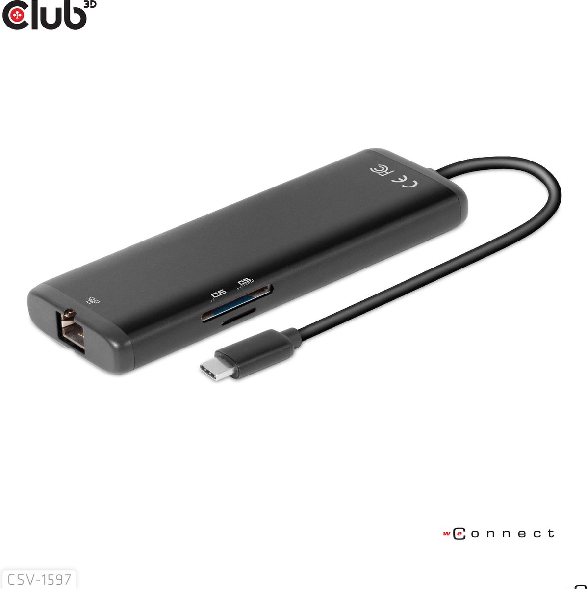 Club 3D USB-C 3.2 Gen 1 Travel Dock 8-in-1 MST Dual 4K60Hz