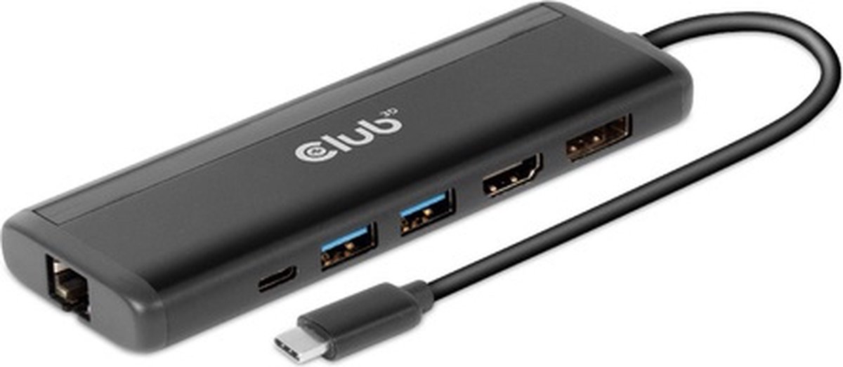 Club 3D USB-C 3.2 Gen 1 Travel Dock 8-in-1 MST Dual 4K60Hz