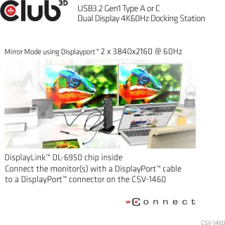 club3D CSV-1460 Laptopdockingstation