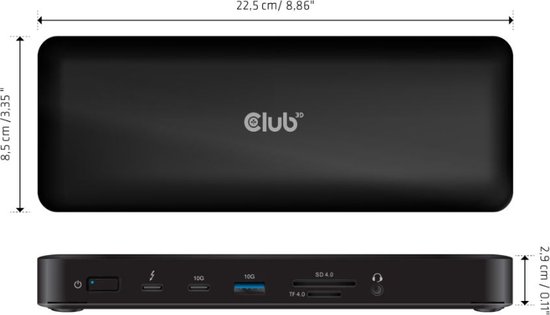 CLUB3D CSV-1583 Thunderbolt 4 Laptop Dock Zwart review