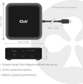 CLUB3D CSV-2542 12-1 Dockingstation