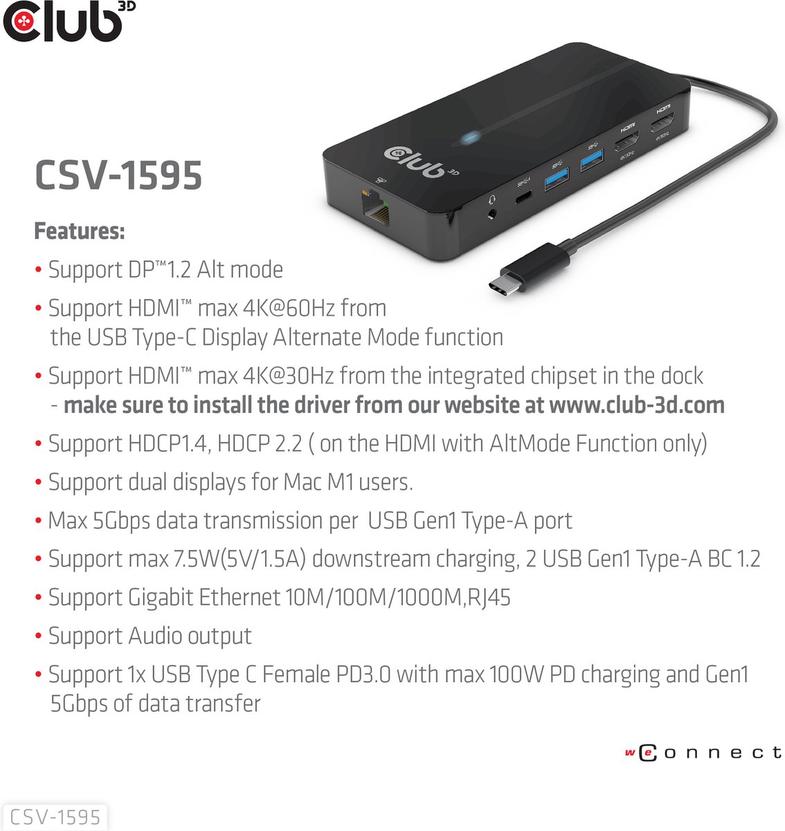 CLUB3D Type-C 7-in-1 Hub