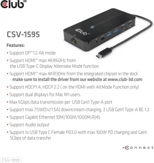 CLUB3D Type-C 7-in-1 Hub