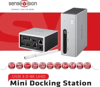 CLUB3D UNIVERSEEL Mini DisplayLink Docking Station USB 3.2 Gen 1