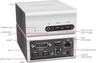 CLUB3D UNIVERSEEL Mini DisplayLink Docking Station USB 3.2 Gen 1