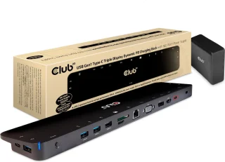 CLUB3D Universeel USB-C 3.2 Gen1 Docking Station Triple Display