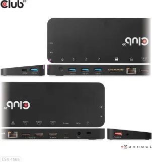 CLUB3D Universeel USB-C Docking Station 120W
