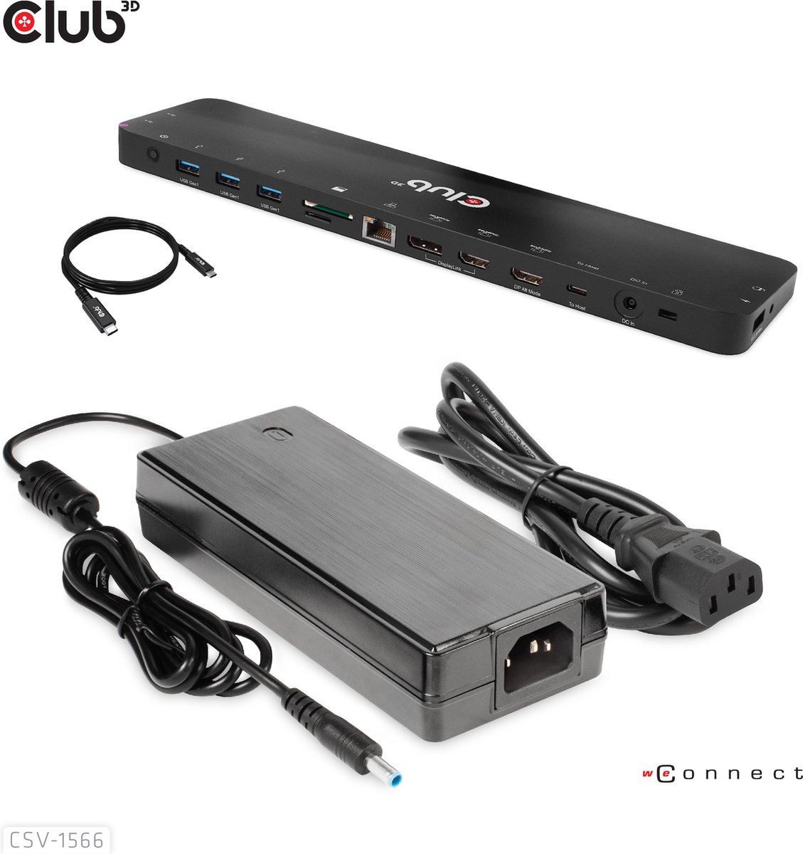 CLUB3D Universeel USB-C Docking Station 120W