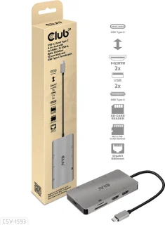 CLUB3D USB 3.2 Gen1 Type-C 8-in-1 Hub